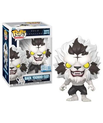 Figura Funko Pop Baek Yoonho (Silver Mane) 2273 - Solo Leveling - Transformación Bestial Edición Especial