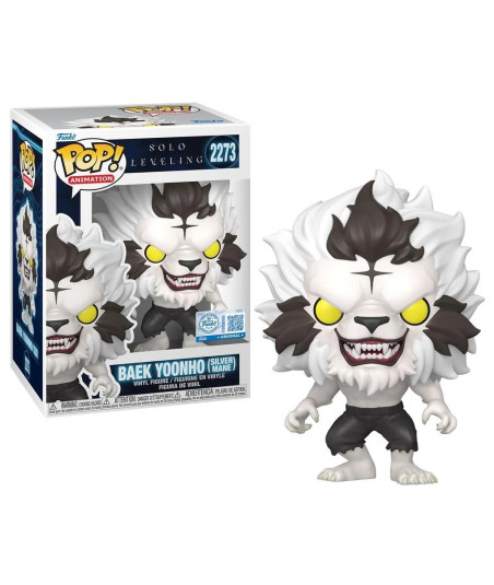 Figura Funko Pop Baek Yoonho (Silver Mane) 2273 - Solo Leveling - Transformación Bestial Edición Especial
