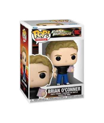 Figura Funko Pop Brian O'Conner 1992 - Fast & Furious - Brian con Título de Coche (Pink Slip)
