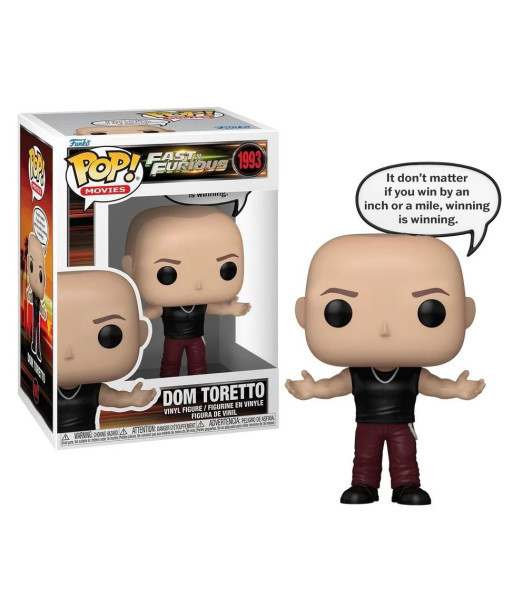 Figura Funko Pop Dom Toretto 1993 - Fast & Furious - Dom con Cadena y Frase Icónica