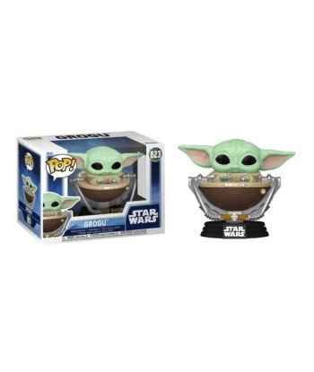 Figura Funko Pop Grogu 823 - Star Wars - Baby Yoda en Cuna Flotante