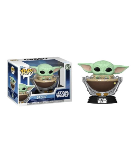 Figura Funko Pop Grogu 823 - Star Wars - Baby Yoda en Cuna Flotante
