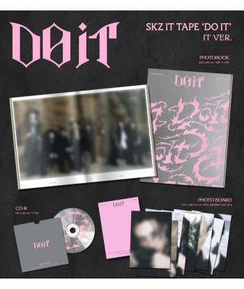 CD Stray Kids - DO IT (SKZ IT TAPE) - IT Ver. - Stray Kids - Edición Limitada - Estética Pink & Grey