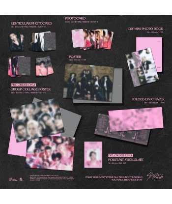 CD Stray Kids - DO IT (SKZ IT TAPE) - IT Ver. - Stray Kids - Edición Limitada - Estética Pink & Grey