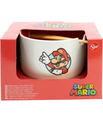 CUENCO RAMEN CON PALILLOS SUPER MARIO BROS