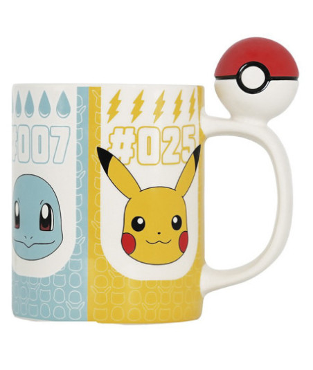 Taza starters con pokeball 3D Pokèmon 456ml