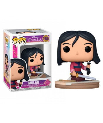 Figura Funko Pop Mulan 1020 - Disney Princess - Mulan Cortándose el Pelo con Espada
