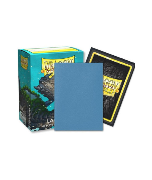 Fundas Standard Dual Matte Lagoon Saras Azul (100) - Dragon Shield