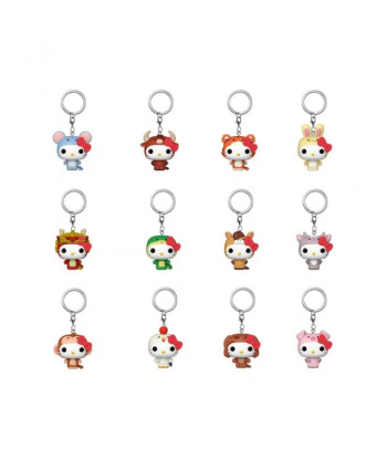 Llavero Pocket POP! Mystery Hello Kitty - Sobres Sorpresa Disfraces Animales - 1 Unidad Aleatoria