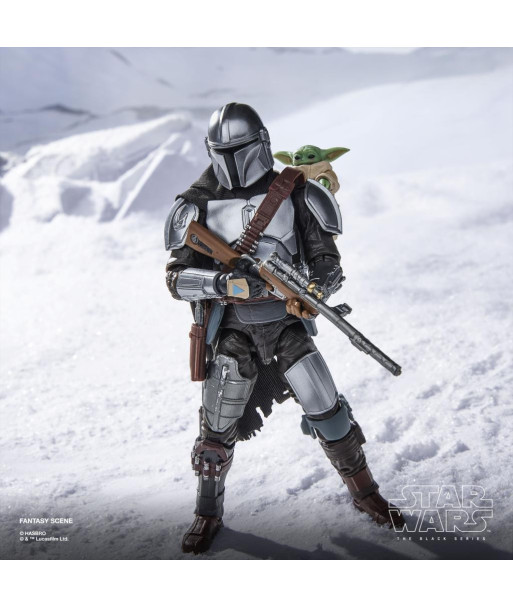 Figura Hasbro Mandalorian & Grogu - Star Wars: The Mandalorian - El Camino del Cazador Black Series 15cm