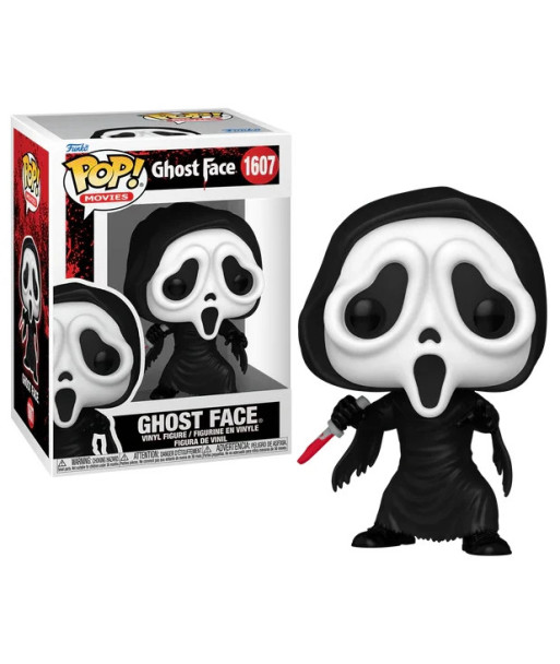Figura Funko Pop Ghost Face 1607 - Ghostface Scream - Icono del Cine de Terror con Cuchillo Ensangrentado