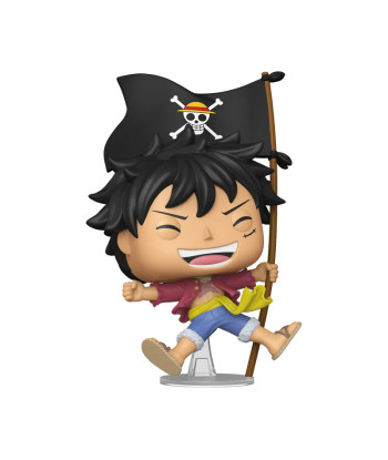 Figura Funko Pop Monkey D. Luffy con Bandera 2214 - One Piece - El Capitán y su Jolly Roger en Edición Especial