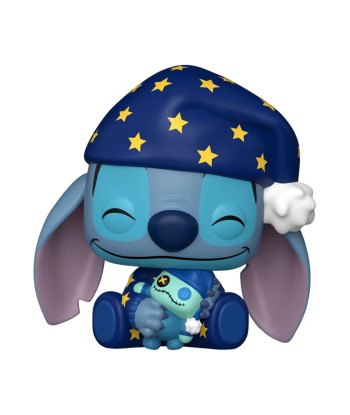 Figura Funko Pop Stitch en Pijama 1747 - Lilo y Stitch - Brilla en la Oscuridad y Sueña con Ohana