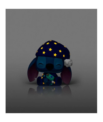 Figura Funko Pop Stitch en Pijama 1747 - Lilo y Stitch - Brilla en la Oscuridad y Sueña con Ohana