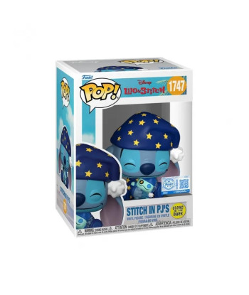 Figura Funko Pop Stitch en Pijama 1747 - Lilo y Stitch - Brilla en la Oscuridad y Sueña con Ohana