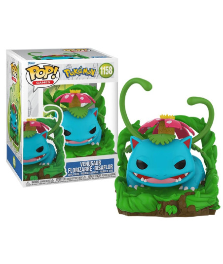 Figura Funko Pop Venusaur 1158 - Pokémon - La Evolución Final de Tipo Planta en una Escena Majestuosa