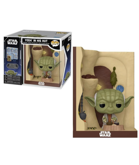 Figura Funko Pop Nooks Yoda en su Cabaña - Star Wars - El Diorama Apilable del Maestro Jedi en Dagobah