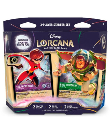 Disney Lorcana TCG: Wilds Unknown – Set de Inicio para 2 Jugadores (Inglés)