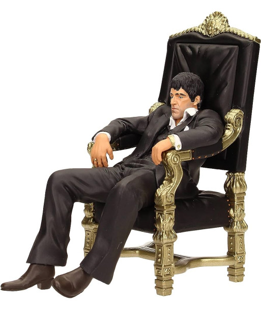 FIGURA TONY MONTANA SENTADO FIGURA 18 CM SCARFACE