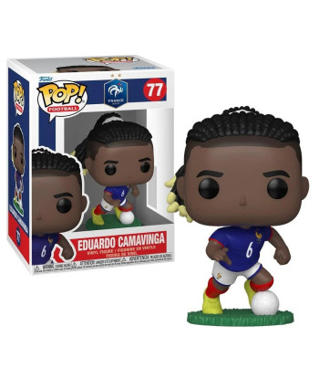 Figura Funko Pop Eduardo Camavinga 77 - France FFF Football - El Prodigio de Francia Dominando el Terreno de Juego