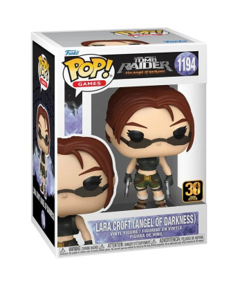 Figura Funko Pop Lara Croft 1194 - Lara Croft (Angel of Darkness) - La Legendaria Arqueóloga de Tomb Raider Lista para la Acción