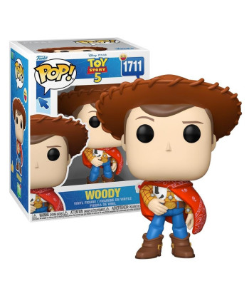 Figura Funko Pop Woody 1711 - Toy Story 5 - El Vaquero Favorito con su Nueva Bandana Roja
