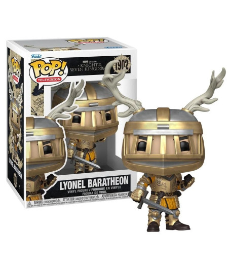 Figura Funko Pop Lyonel Baratheon 1902 - El Caballero de los Siete Reinos - El Imponente Guerrero con Yelmo de Astas