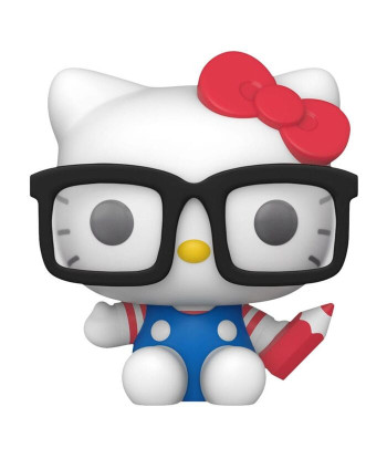 Figura Funko Pop Hello Kitty 65 - Hello Kitty - La Adorable Gatita Empollona con Gafas y Lápiz