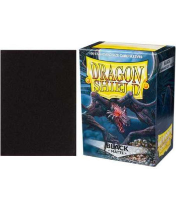Fundas Standard Matte Negro (100) - Dragon Shield