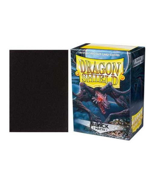 Fundas Standard Matte Negro (100) - Dragon Shield