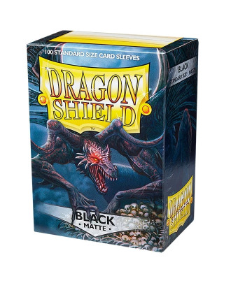 Fundas Standard Matte Negro (100) - Dragon Shield