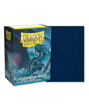 Fundas Standard Matte Midnight Blue (100) - Dragon Shield