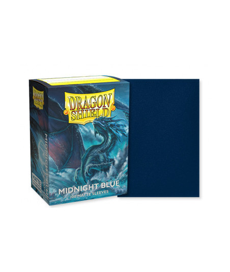 Fundas Standard Matte Midnight Blue (100) - Dragon Shield