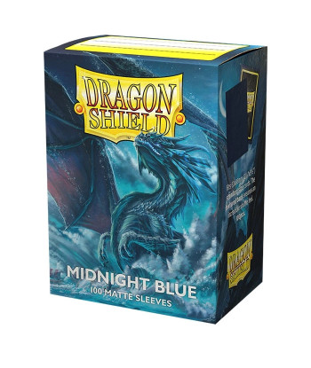 Fundas Standard Matte Midnight Blue (100) - Dragon Shield