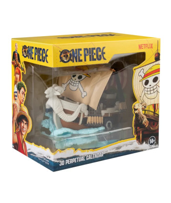 Calendario Perpetuo 3D One Piece Netflix Going Merry PVC