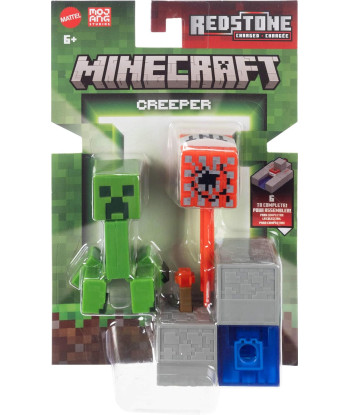 Figura Articulada Creeper con Accesorios TNT - Minecraft 8cm
