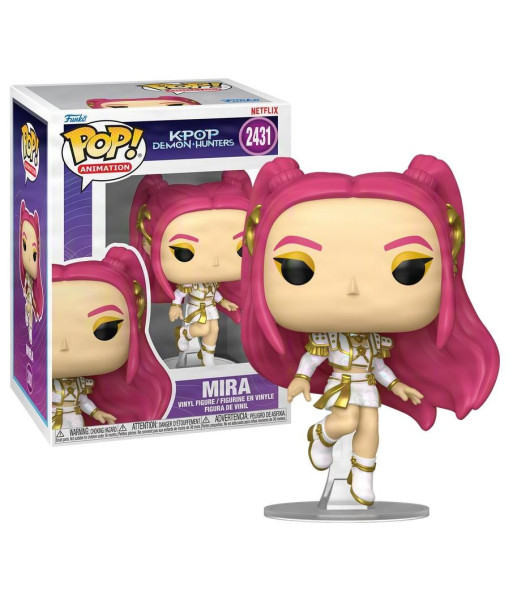 Figura Funko Pop Mira 2431 - K-Pop Demon Hunters - La Estrella de Pelo Rosa