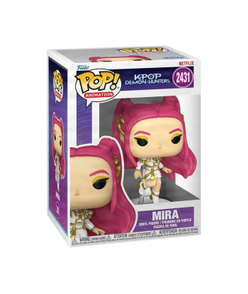 Figura Funko Pop Mira 2431 - K-Pop Demon Hunters - La Estrella de Pelo Rosa