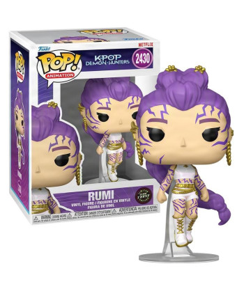 Figura Funko Pop Rumi 2430 - K-Pop Demon Hunters - Edición Limitada Chase Glow in the Dark