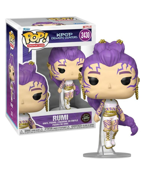 Figura Funko Pop Rumi 2430 - K-Pop Demon Hunters - Edición Limitada Chase Glow in the Dark