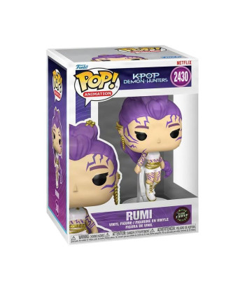 Figura Funko Pop Rumi 2430 - K-Pop Demon Hunters - Edición Limitada Chase Glow in the Dark