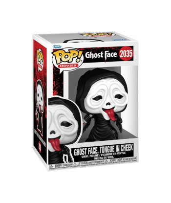 Figura Funko Pop Ghost Face con Lengua 2035 - Ghost Face - El Terror Más Siniestro y Burlón