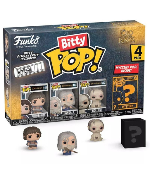 BITTY POP! FRODO BAGGINS, GANDALF, GOLLUM & MISTERY - EL SEÑOR DE LOS ANILLOS