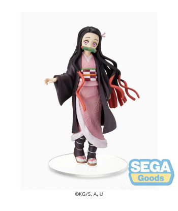 Figura SEGA Goods Nezuko Kamado - Demon Slayer - La Hermana Demonio Más Adorable 20cm