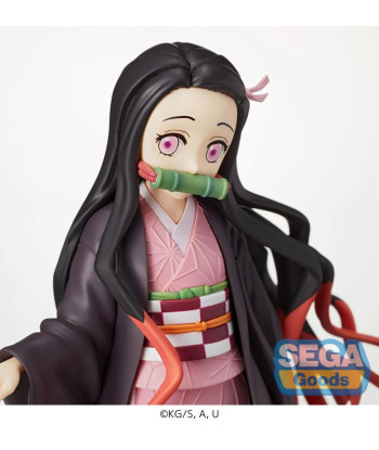 Figura SEGA Goods Nezuko Kamado - Demon Slayer - La Hermana Demonio Más Adorable 20cm