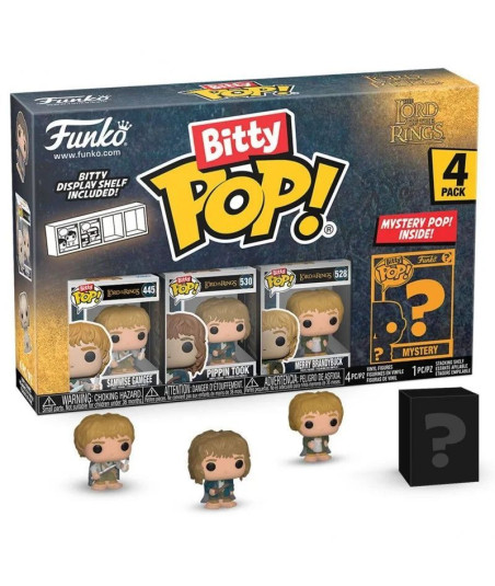 BITTY POP! SAMWISE GAMGEE, PIPPIN TOOK, MERRY BRANDYBUCK & MISTERY - EL SEÑOR DE LOS ANILLOS