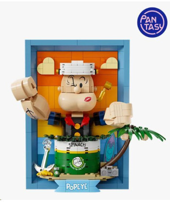 SET DE CONSTRUCCIÓN POPEYE 3D RETRATO 21 CM