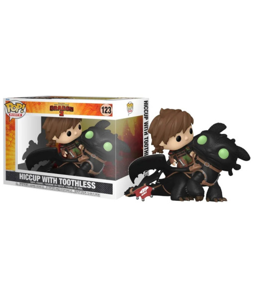 FUNKO POP! HICCUP WITH TOTHLESS (123) - COMO ENTRENAR A TU DRAGON