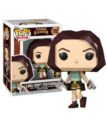 Figura Funko Pop Lara Croft Polygonal 1192 - Tomb Raider - Homenaje Retro a la Leyenda