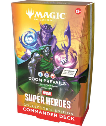 Mazo de Commander Marvel Super Heroes: Doom Prevails Collector's Edition - Magic The Gathering (Inglés)